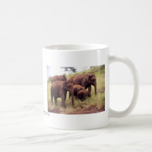Indian wild elephants coffee mugs