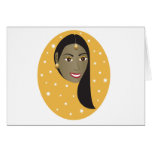 Indian Woman.ai Greeting Card