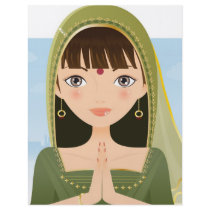 Indian woman flyers by Melisende Indian woman flyers