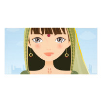 Indian woman photo cards by Melisende Indian woman photo cards