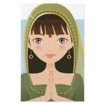 Indian woman stationery