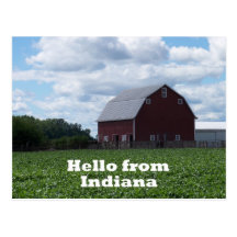 Indiana Barn Postcard