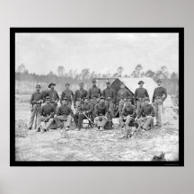 Indiana Cavalry in Petersburg, VA 1864 Poster