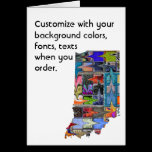 Indiana Customize colorful card as you like cards