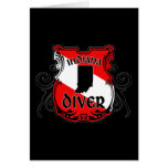 Indiana Diver Note Card