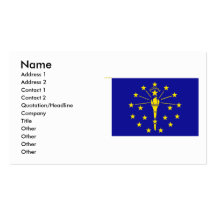 Indiana Flag Business Cards