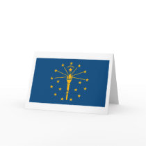 Indiana Flag Greeting Card by FlagTshirts Indiana Flag Greeting Card