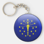 Indiana Flag Key Chains