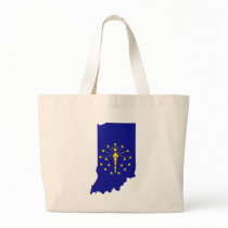 Indiana Flag Map bags