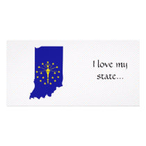 Indiana Flag Map photo cards by usaflags Indiana Flag Map photo cards