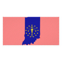 Indiana Flag Map photo cards by usaflags Indiana Flag Map photo cards