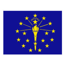 Indiana Flag Postcard