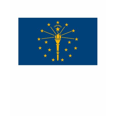 Indiana Flag T-shirt by FlagTshirts