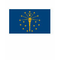 Indiana Flag T-shirt by FlagTshirts Indiana Flag T-shirt