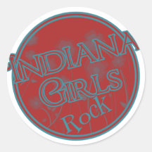 Indiana Girls Rock! Stickers