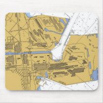 Indiana Harbor, IN Nautical Harbor Chart mousepad