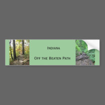 Indiana Off the Beaten Path Bumper Sticker bumper stickers