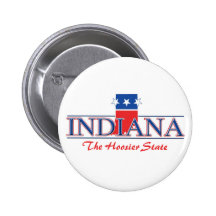 Indiana Patriotic Buttons