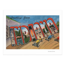 Indiana (Racecar)Large Letter ScenesIndiana Postcards