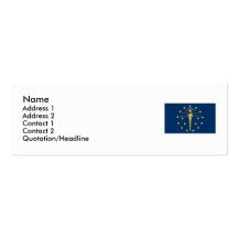 Indiana State Flag Business Card