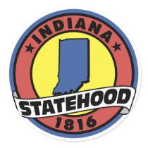 Indiana Statehood stickers