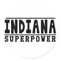 Indiana Superpower Designs Stickers