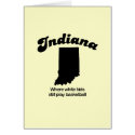 Indiana - Where white kids still play basketball cards by Shirtuosity Indiana - Where white kids still play basketball cards