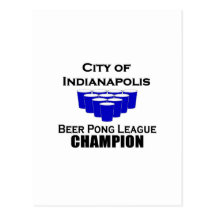 Indianapolis Beer Pong Champion Postcard