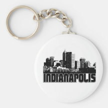 Indianapolis Skyline Keychain