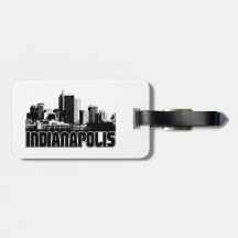 Indianapolis Skyline Luggage Tag