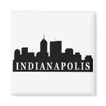 Indianapolis Skyline Magnet