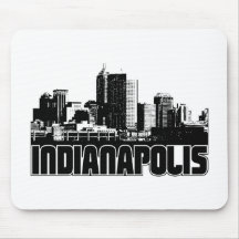 Indianapolis Skyline Mouse Pads