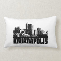 Indianapolis Skyline Pillow