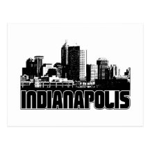 Indianapolis Skyline Post Card