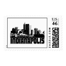 Indianapolis Skyline Postage