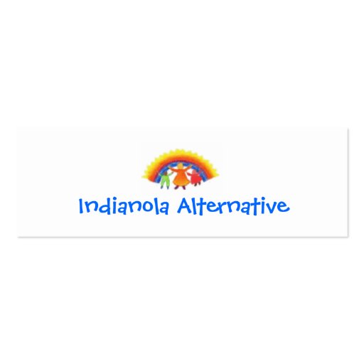 Indianola Alternative Cards Business Cards (back side)
