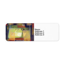 Indians in space #6 custom return address label