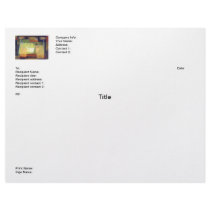 Indians in space #6 letterhead design