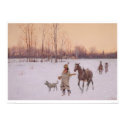 Indians in the Snow (0565A) posters