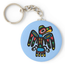 Indians native American raven raven Keychain