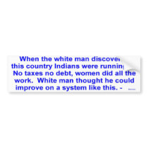 indians running bumper stickers by Dream_Weaver indians running bumper stickers