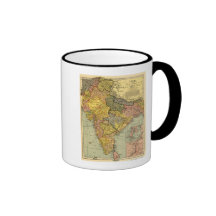 IndiaPanoramic MapIndia Coffee Mugs