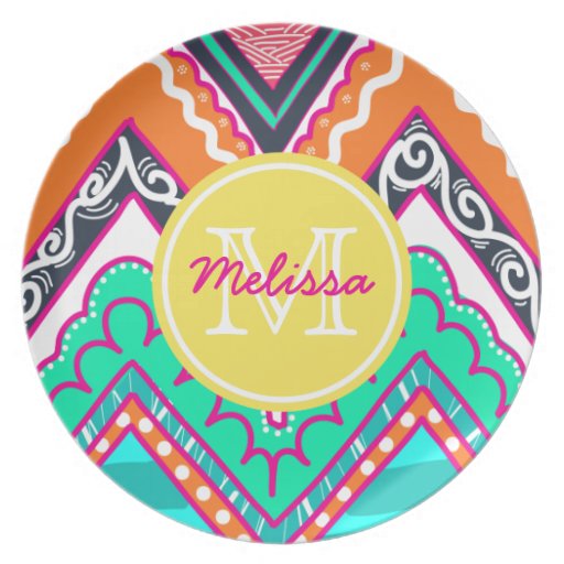 Indie Chevron Dinner Plates
