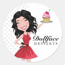 Indie de 311 postres de Dollface Etiqueta Redonda