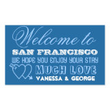 Indie hearts navy type out of town gift bag favor stickers