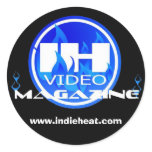 Indie Heat Video Magazine Black &amp; Blue Sticker