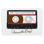 Indie Mixtape (Black/Red) Save the Date v1 magnets