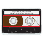 Indie Mixtape (Red/Black) Save the Date v2 magnets