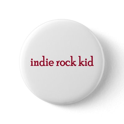 Indie Rock Kid Buttons by Coolkidstees