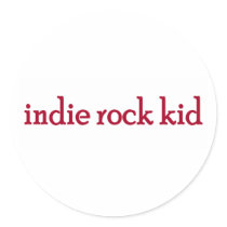 Indie Rock Kid stickers